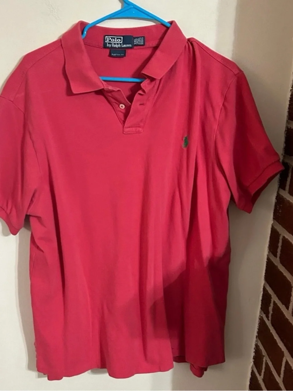 Polo Ralph Lauren Size XXL Men's Classic Fit Polo Shirt - Red Melon